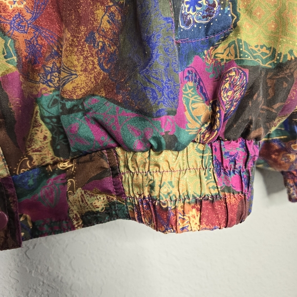 VINTAGE DETAILS Sportswear Silk Jacket - Picture 6 of 11